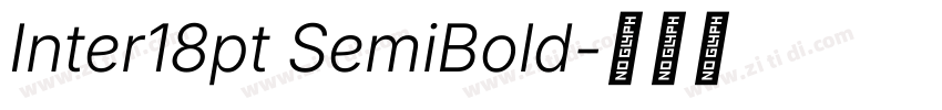 Inter18pt SemiBold字体转换 Inter18pt SemiBold字体转换